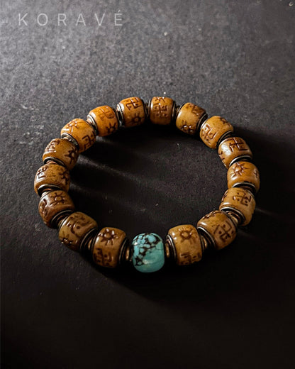 Yak bone bracelet showcase